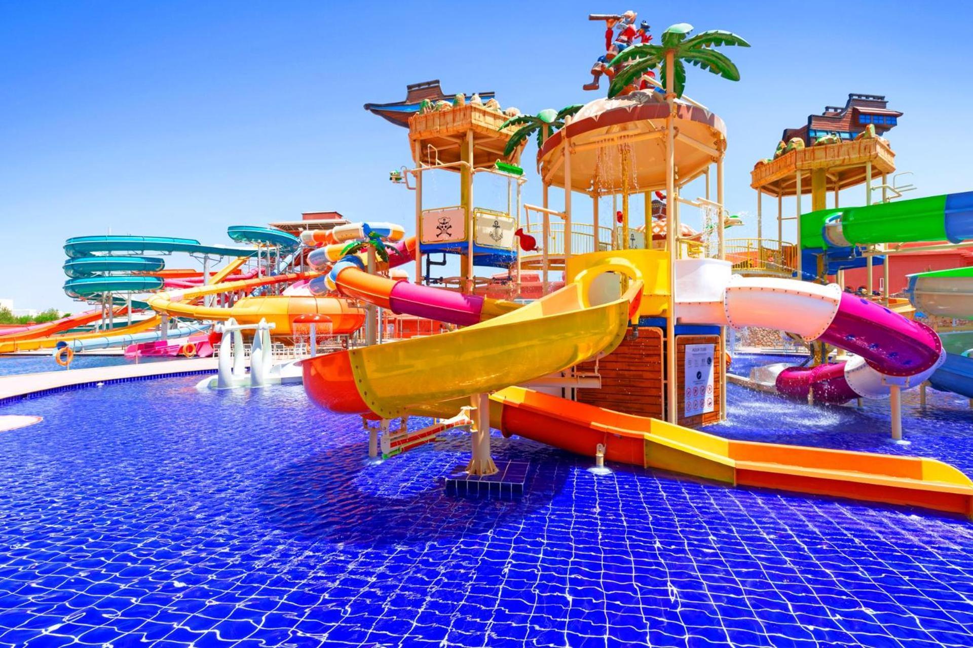 Pickalbatros Laguna Vista Aqua Park Sharm el-Sheikh Bagian luar foto The park's slides