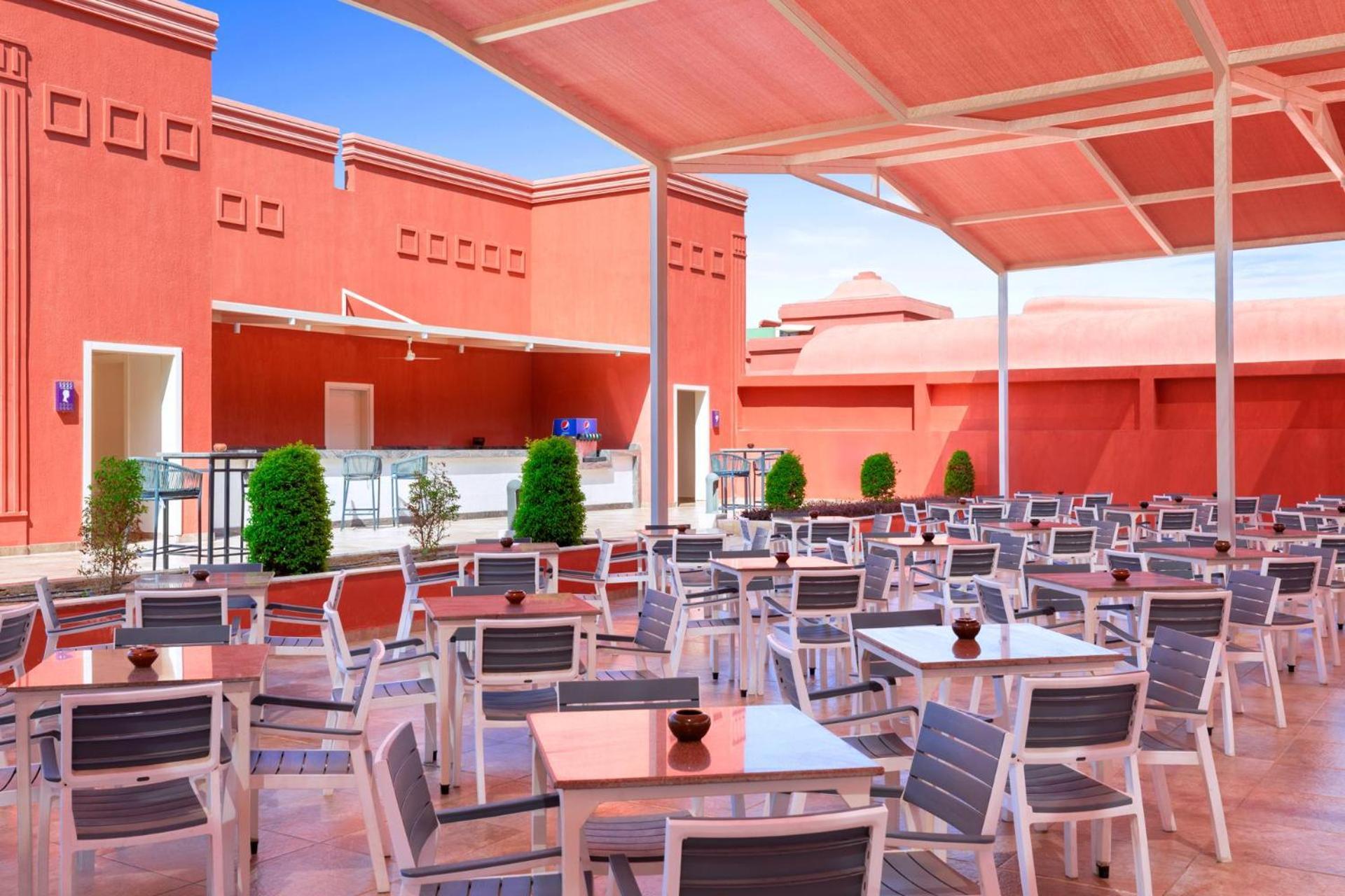 Pickalbatros Laguna Vista Aqua Park Sharm el-Sheikh Bagian luar foto Rooftop restaurant