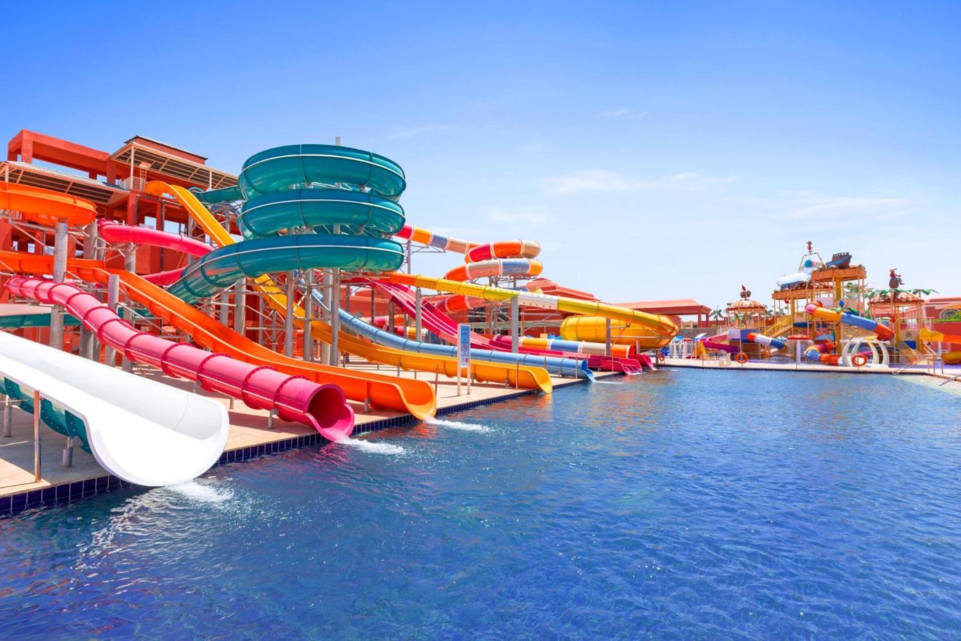 Pickalbatros Laguna Vista Aqua Park Sharm el-Sheikh Bagian luar foto The park's slides