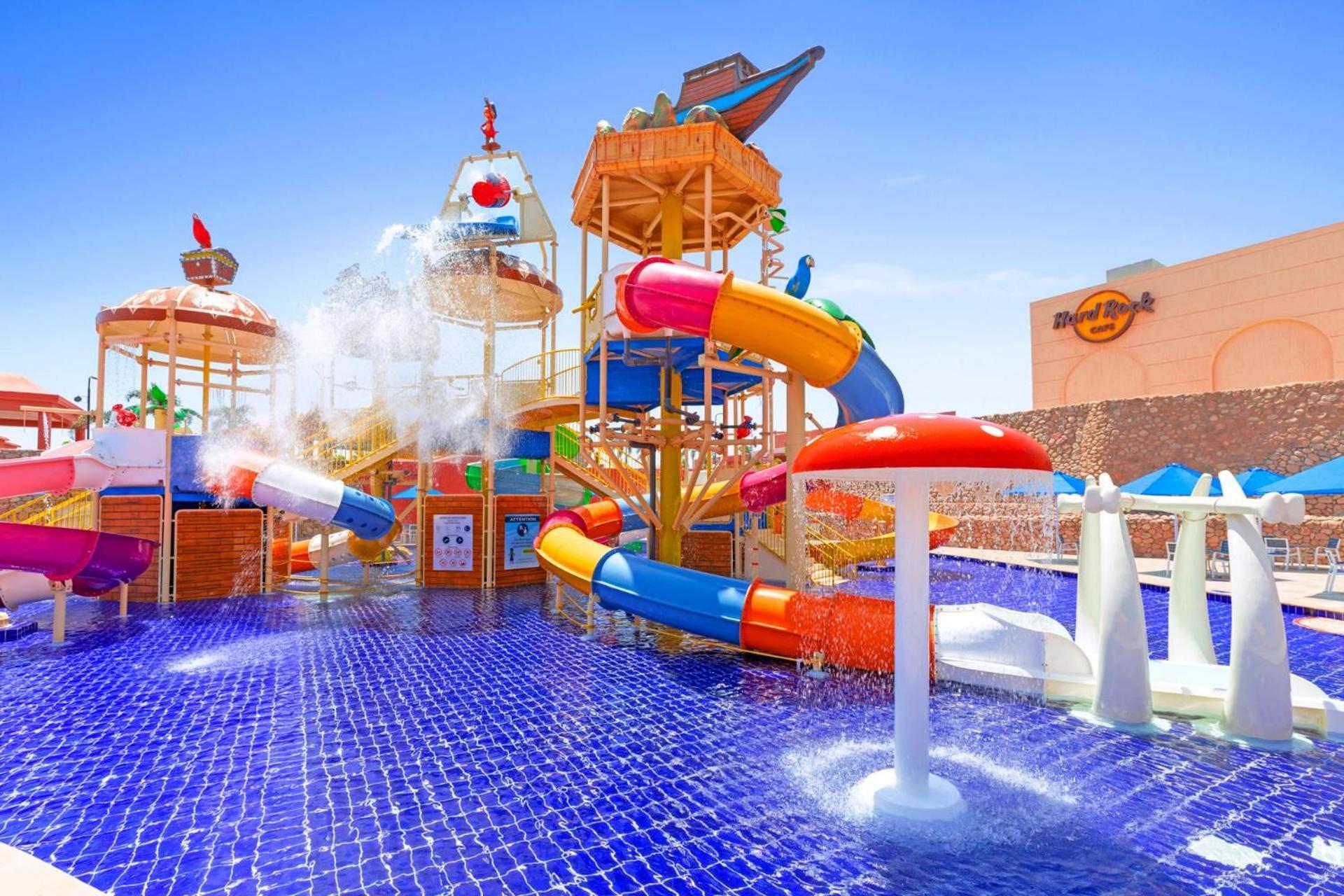 Pickalbatros Laguna Vista Aqua Park Sharm el-Sheikh Bagian luar foto The park's water slides